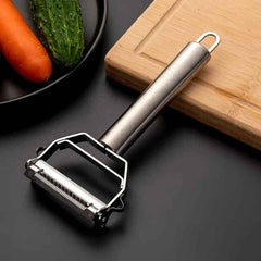 STEEL JULIENNE PEELER DOUBLE BLADE