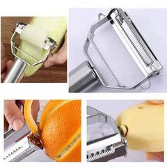 STEEL JULIENNE PEELER DOUBLE BLADE