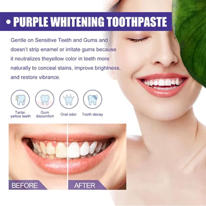 Purple Whitening Toothpaste™ (2Pieces) ! ™معجون الأسنان الأرجواني