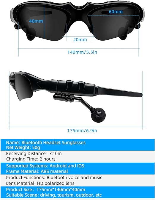 Wireless Bluetooth Headset Sunglasses